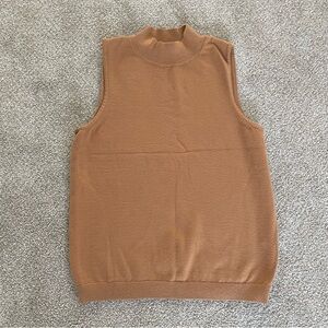 Anthropologie Mockneck Sweater Tank Top, Pullover Sweater Vest